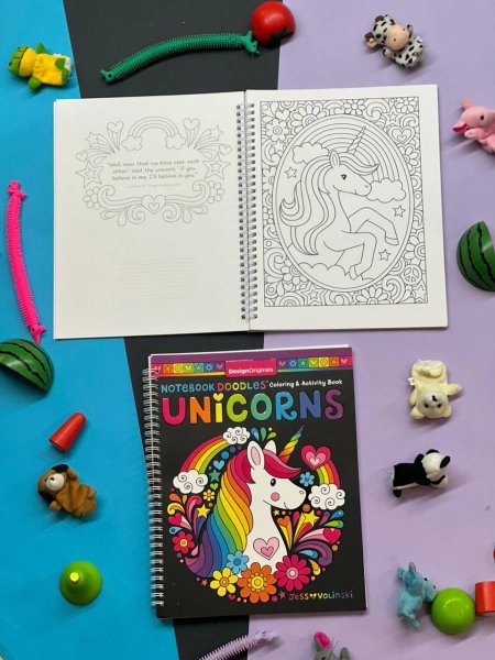 DesignOriginals NOTEBOOK DOODLES Coloring & Activity Book - UNiCORNS
